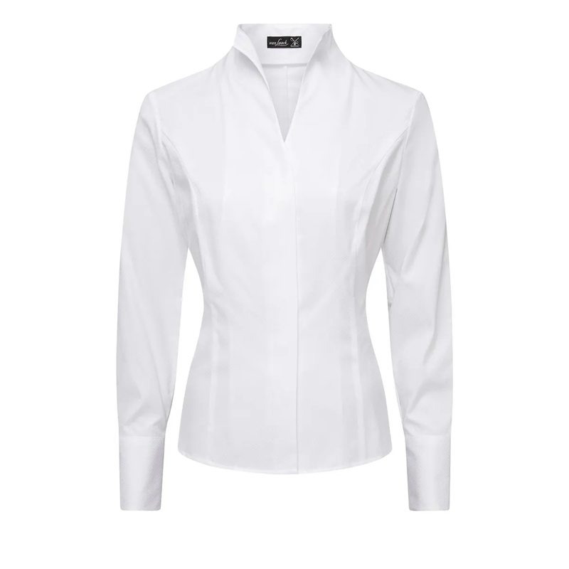 VAN LAACK Bluse Bluse Modern Fit Dessiniert weiss