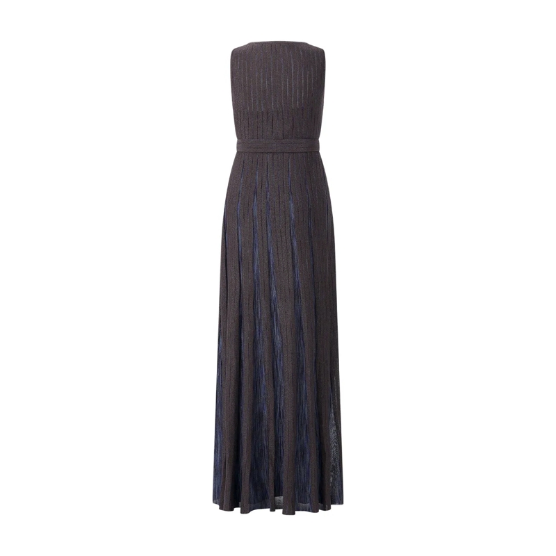 Missoni Robe longue Maxikleid aus Viskose-Mix blau(Image 3)