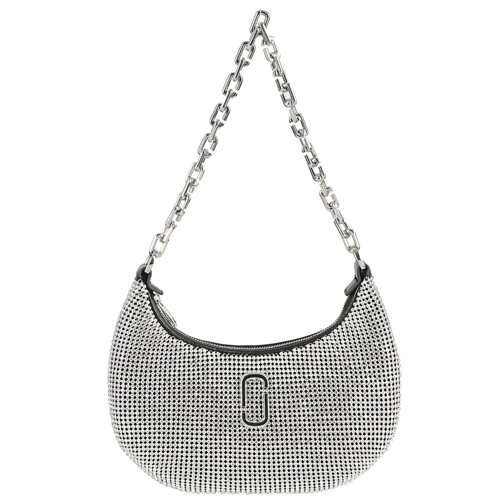 Marc Jacobs Sac à bandoulière Crescent-Shaped Small Curve Bag With Rhinestone Em Metallic
