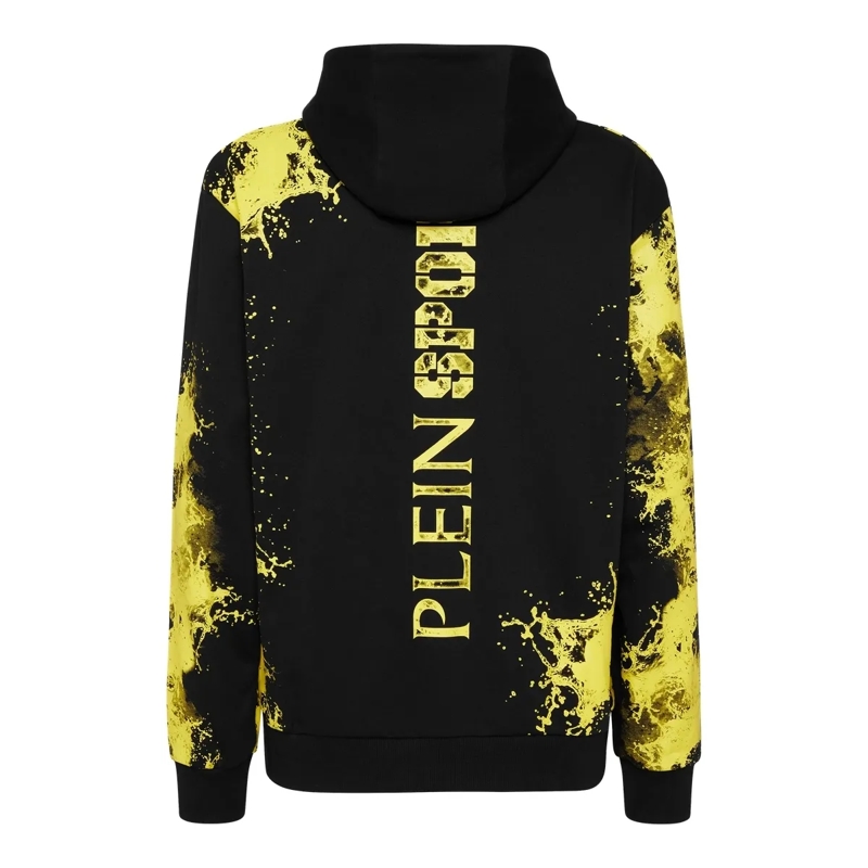 Plein Sport Top Kapuzen-Sweatshirt Splash schwarz(Image 2)