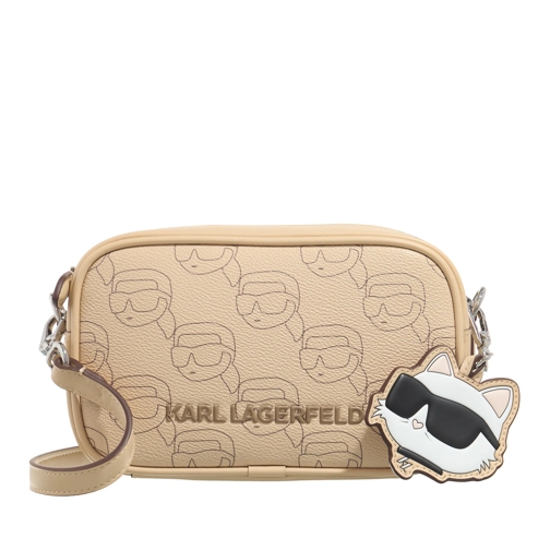 Karl Lagerfeld Crossbody Bag Ikon Mono Cc Camera Bag Nft Aop Trench Beige