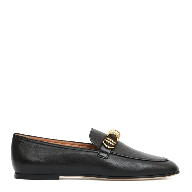 Tod's Ballerines Black Slip-On Moccasin With Rings Black