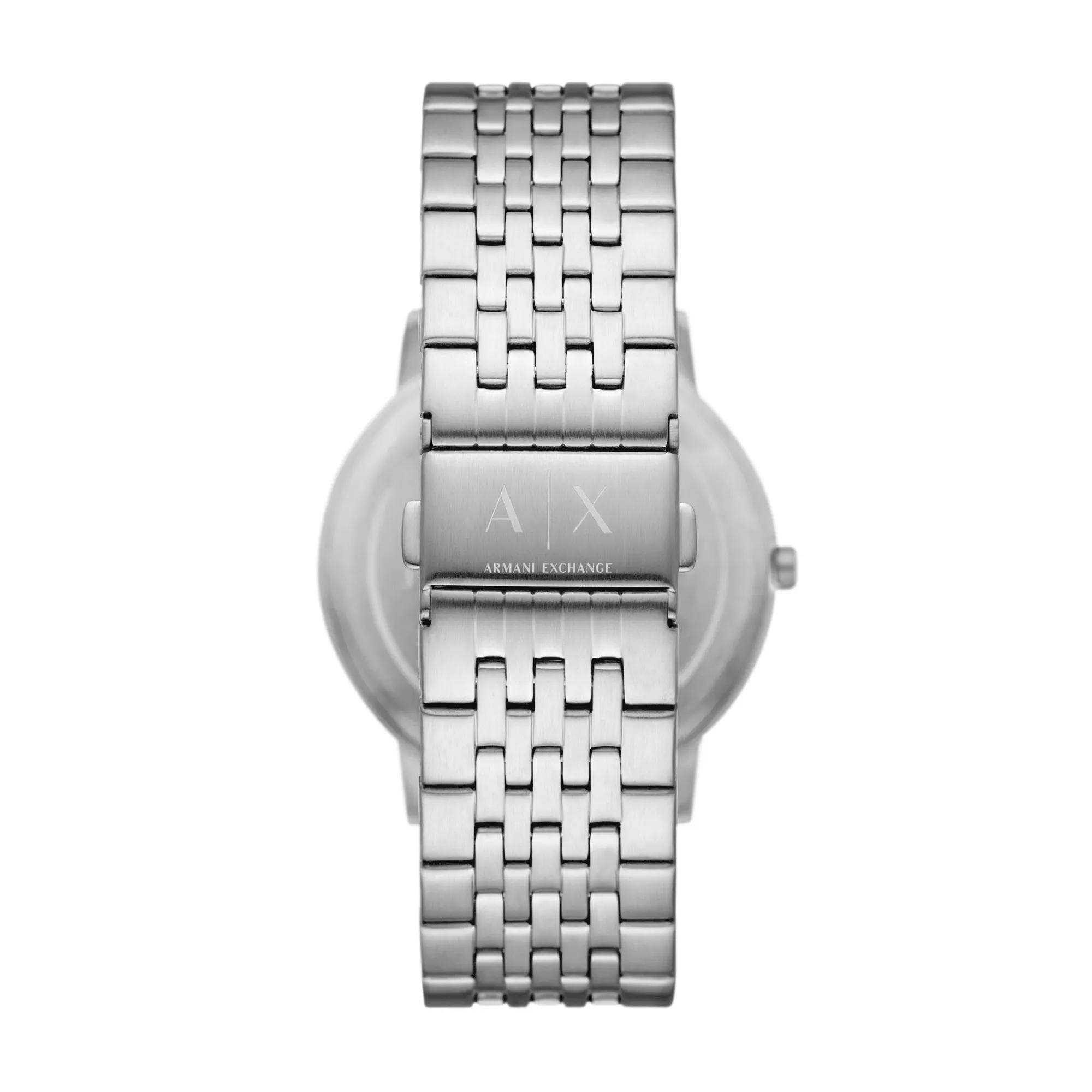 Quarz-Uhr Armani | Exchange Stainless Two-Hand Silver Steel Watch