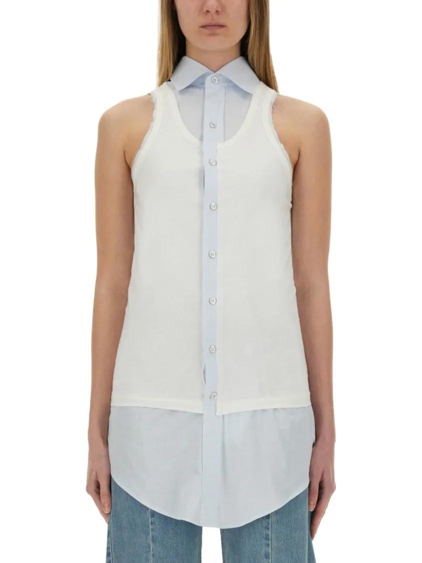 Thumbnail - Maison Margiela - Inverted Shirt - Größe 42 - weiß