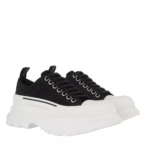 Alexander McQueen Tread Slick Lace Up Galaxy Sneakers White/Black Plateau Sneaker