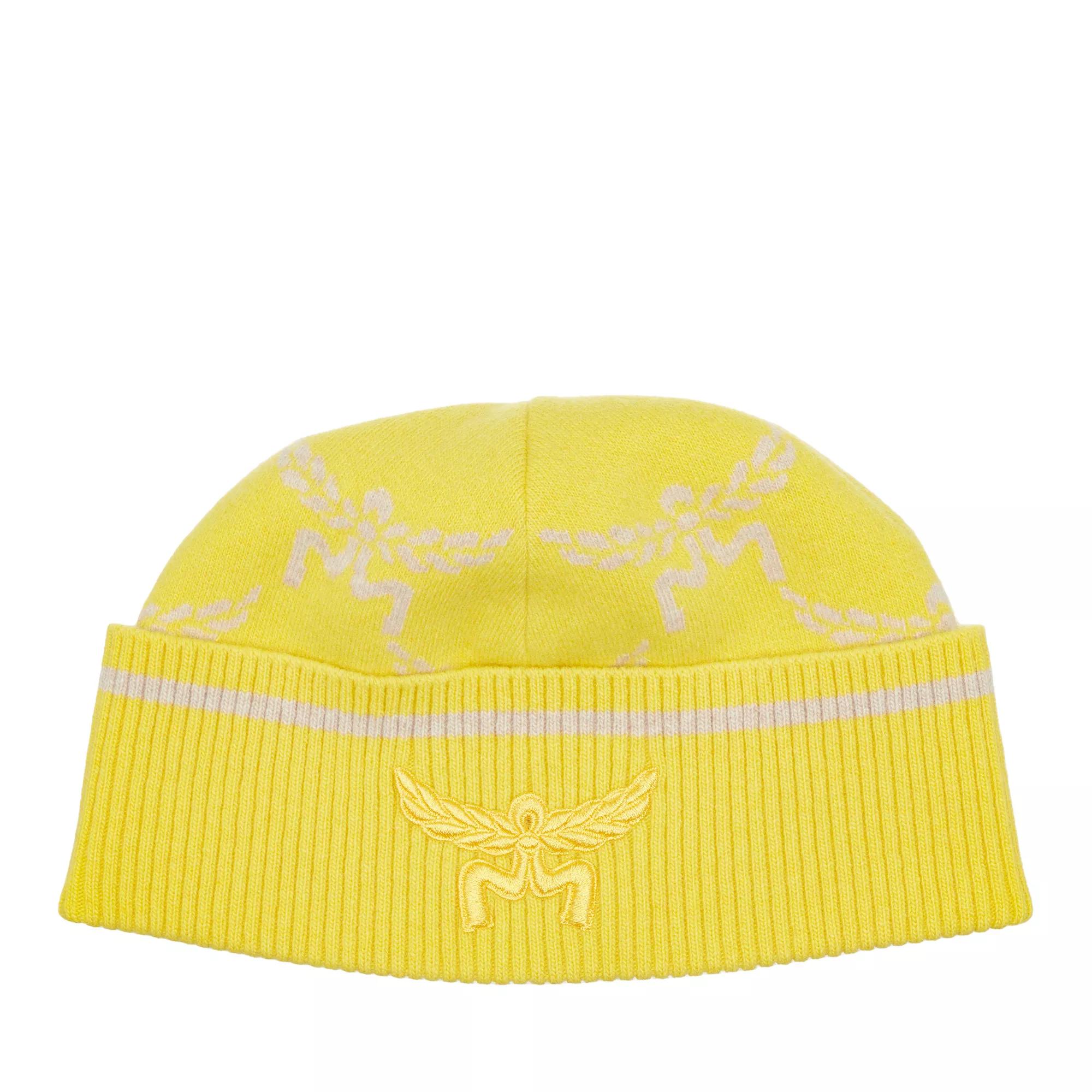 MCM Mützen - Mcm l Knitted Hat Y9 - Gr. ONE - in Gelb - für Damen