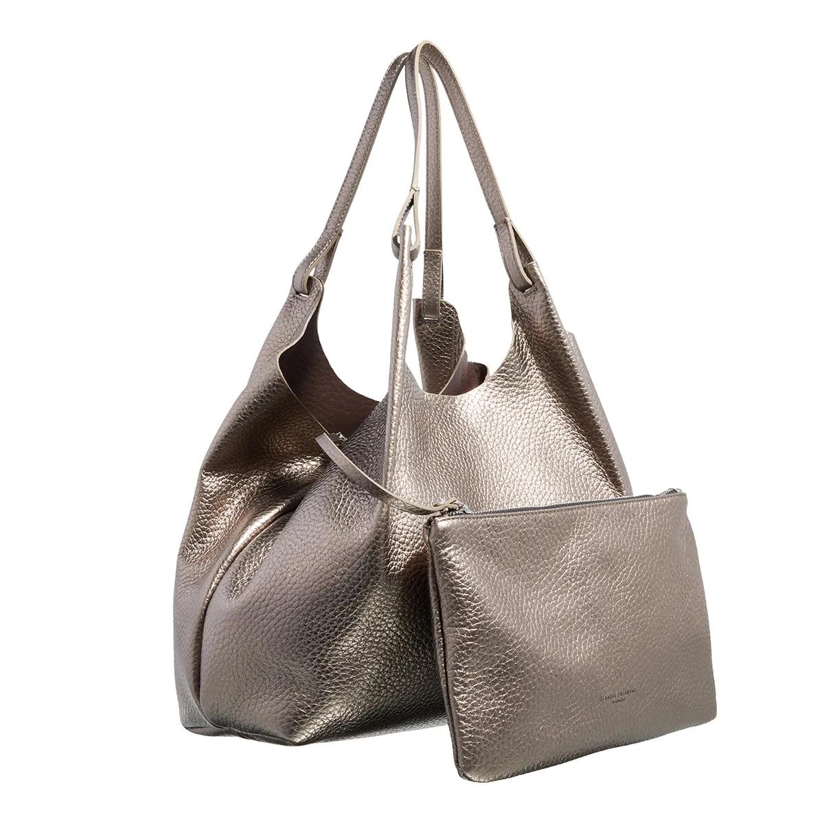 Gianni Chiarini Elegante Leren Schoudertas Brown Dames