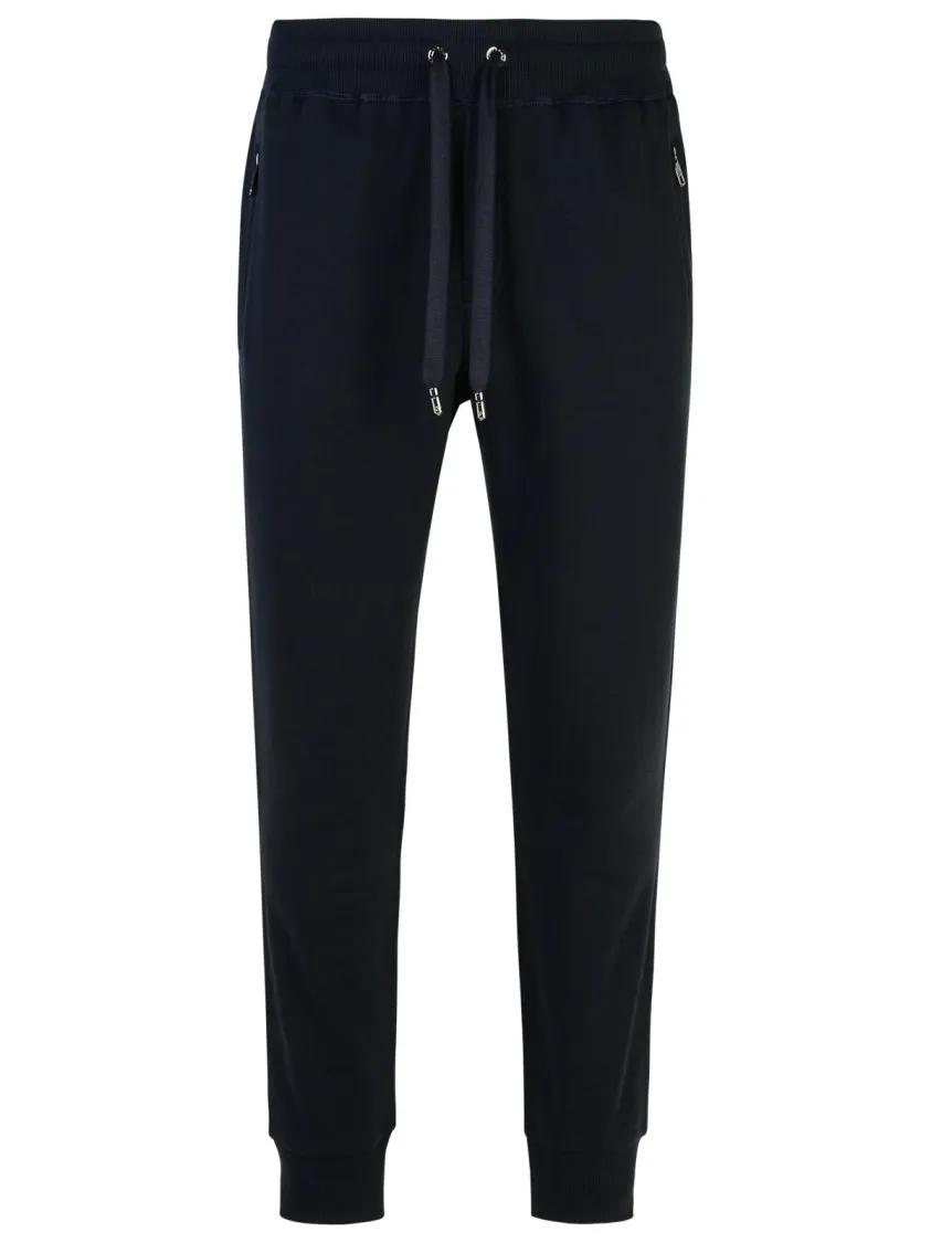 Dolce&Gabbana - Jogger%27 Navy Cotton Pants - Größe 50 - schwarz