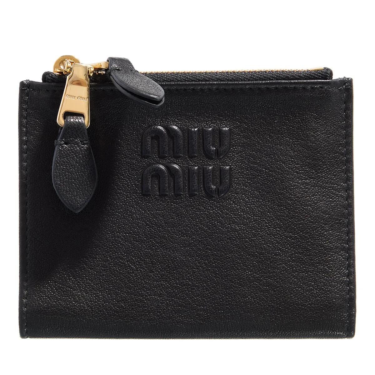 Miu Miu Portemonnaie - Folding Wallet - Gr. unisize - in Schwarz - für Damen