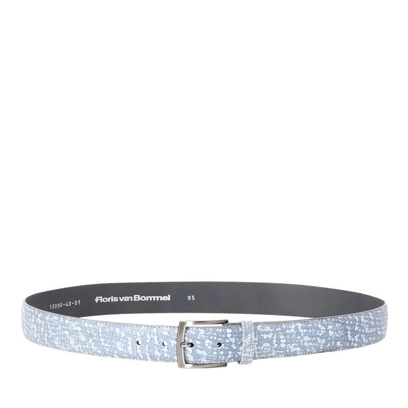 Van Bommel Ceinture en cuir Gürtel aus Leder blau