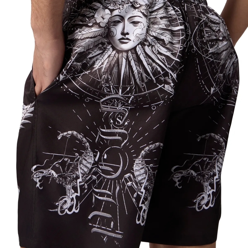 Philipp Plein Shorts Nylon Shorts Tattoo schwarz(Image 5)
