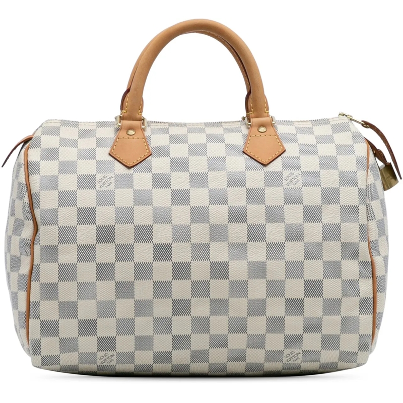 Louis Vuitton Tote Damier Azur Speedy 30 weiß