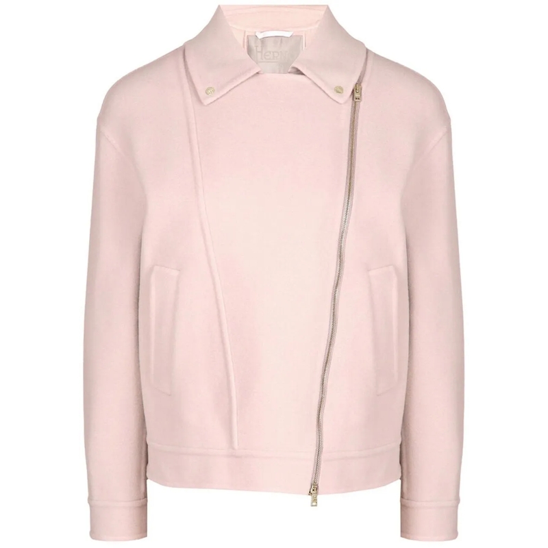 Herno T-Shirt HERNO Wool Biker Jacket rose
