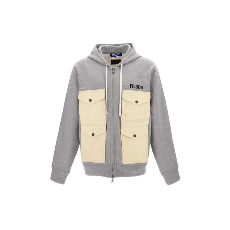 Junya Watanabe  Utility-Inspired Cotton Jacket With Double-Slider  Grey