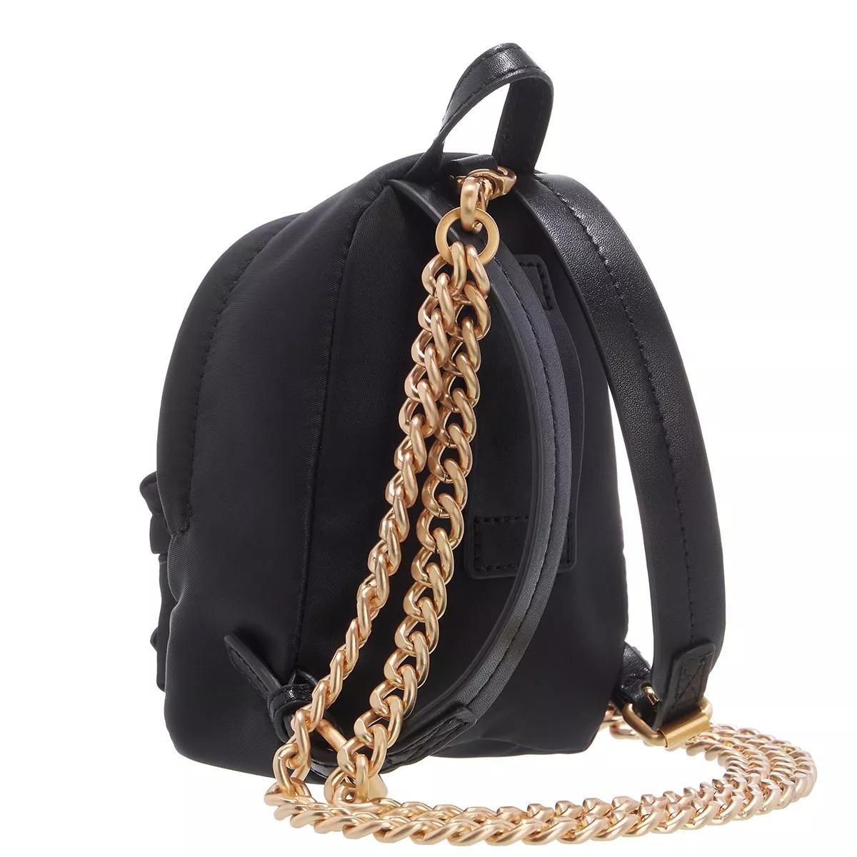 Mini backpack with outlet chain straps