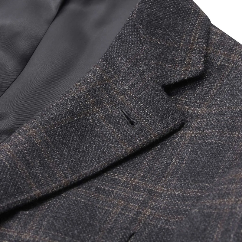 Canali Anzugjacke Sakko aus Wolle braun(Image 3)