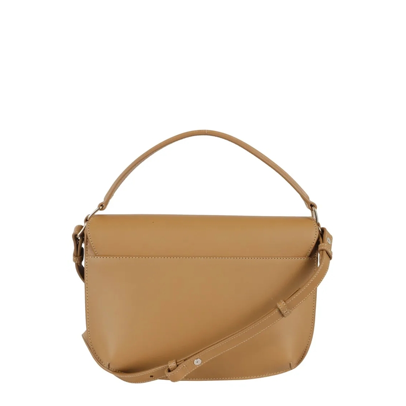 A.P.C. Schultertasche Beige Smooth Leather Shoulder Bag Brown (Image 3)