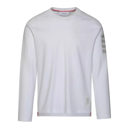 Thom Browne White Cotton Sweater White 