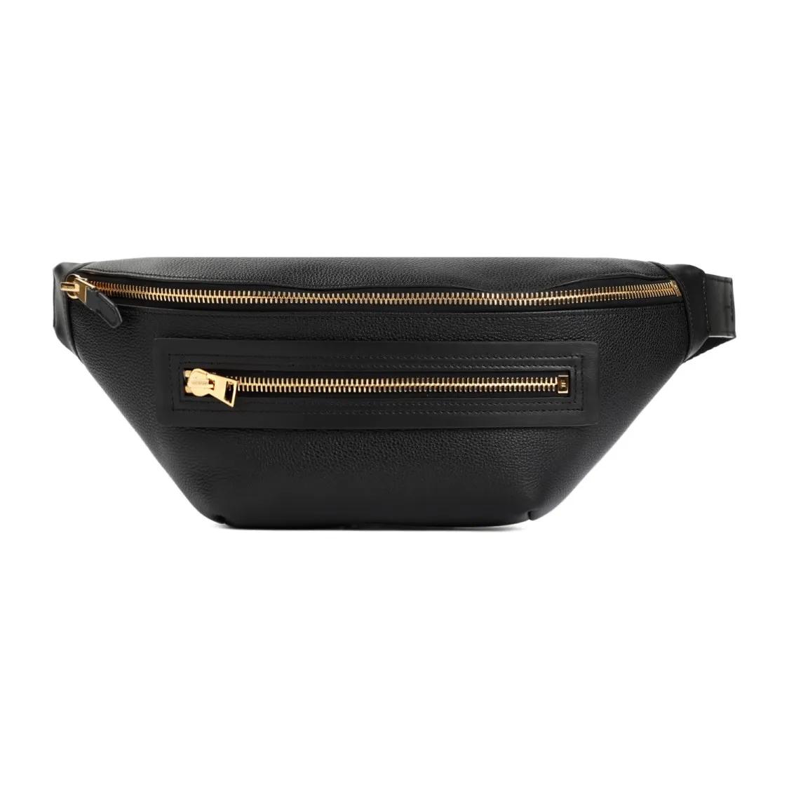 Tom Ford Crossbody Bags - Black Grained Calf Leather Beltbag - Gr. unisize - in Schwarz - für Damen