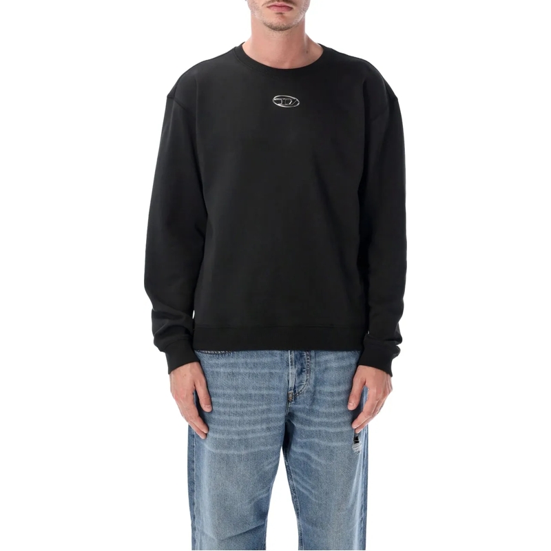 Diesel  Norm Crewneck Logo Nero schwarz
