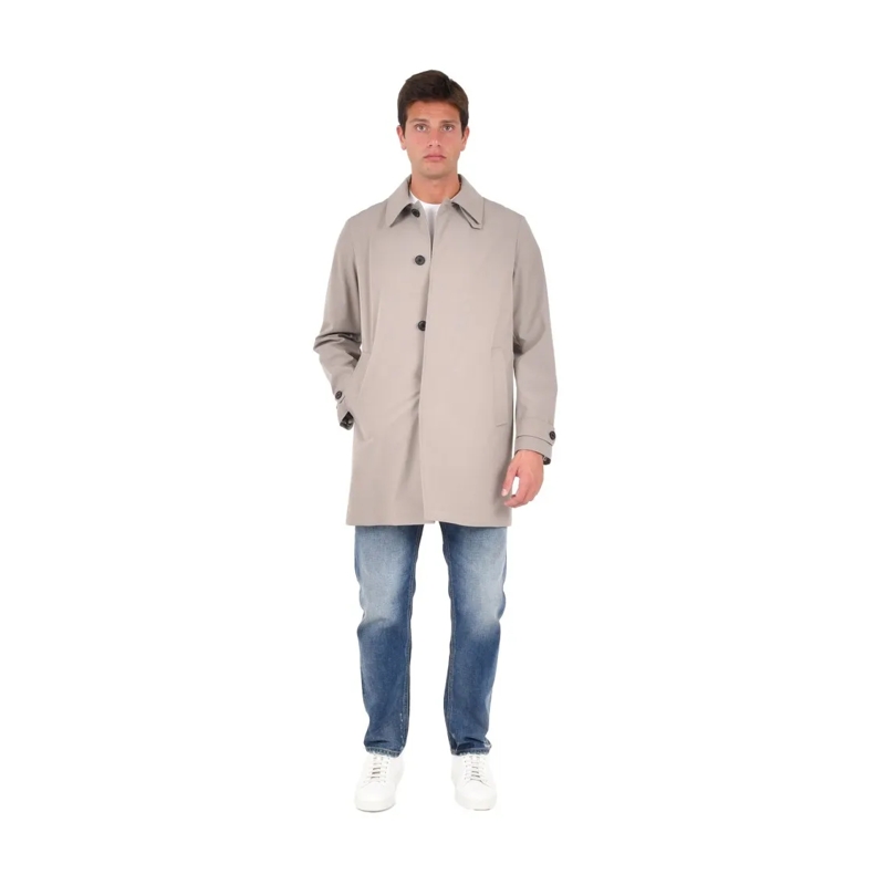 Drumohr  Windbreaker Coat In Dove Grey Grey