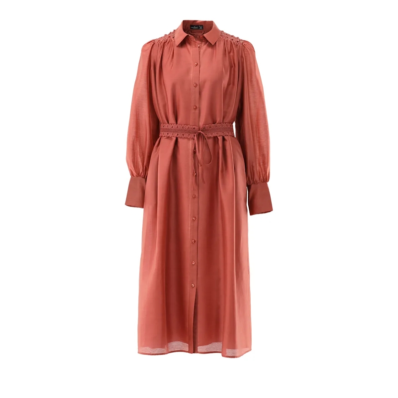 VAN LAACK Maxikleid Kleid Modern Fit Uni orange