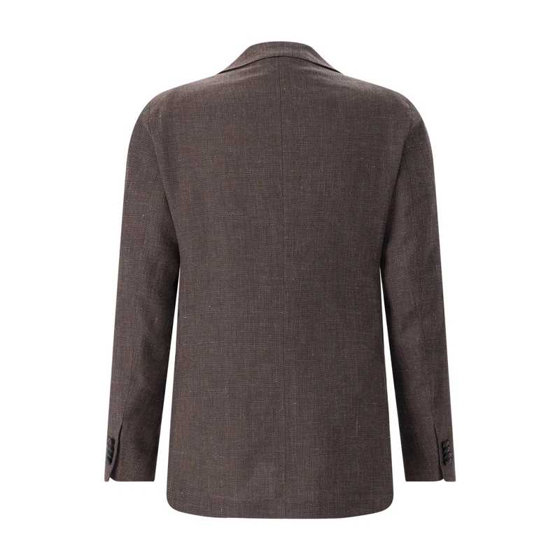 Tagliatore Veste de costume Sakko mit Leinen & Baumwolle braun(Image 2)