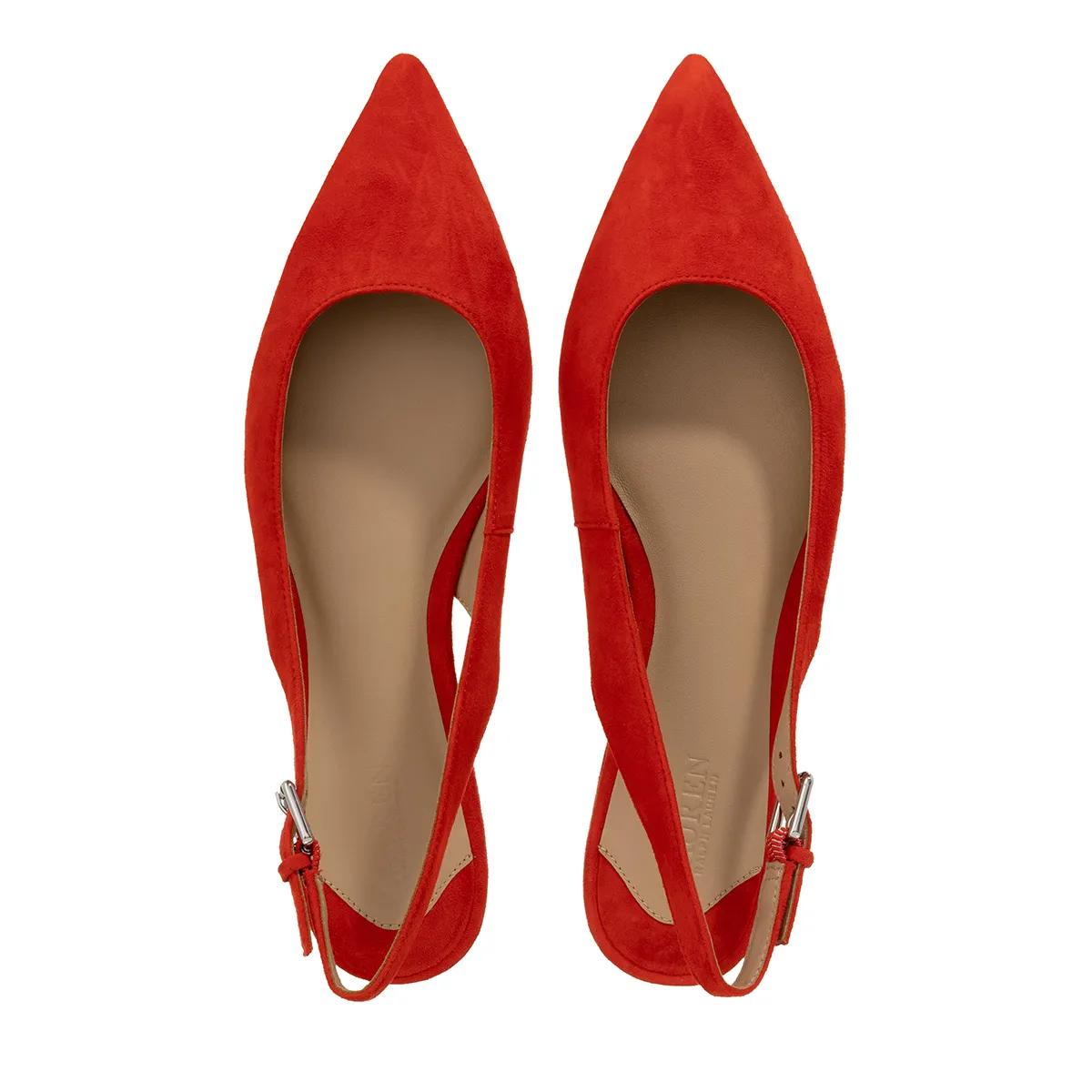 Thumbnail - Lauren Ralph Lauren Sandaletten mit Absatz - Londyn Slbck-Flats-Slingback - Gr. 36 (EU) - in Rot - für Damen