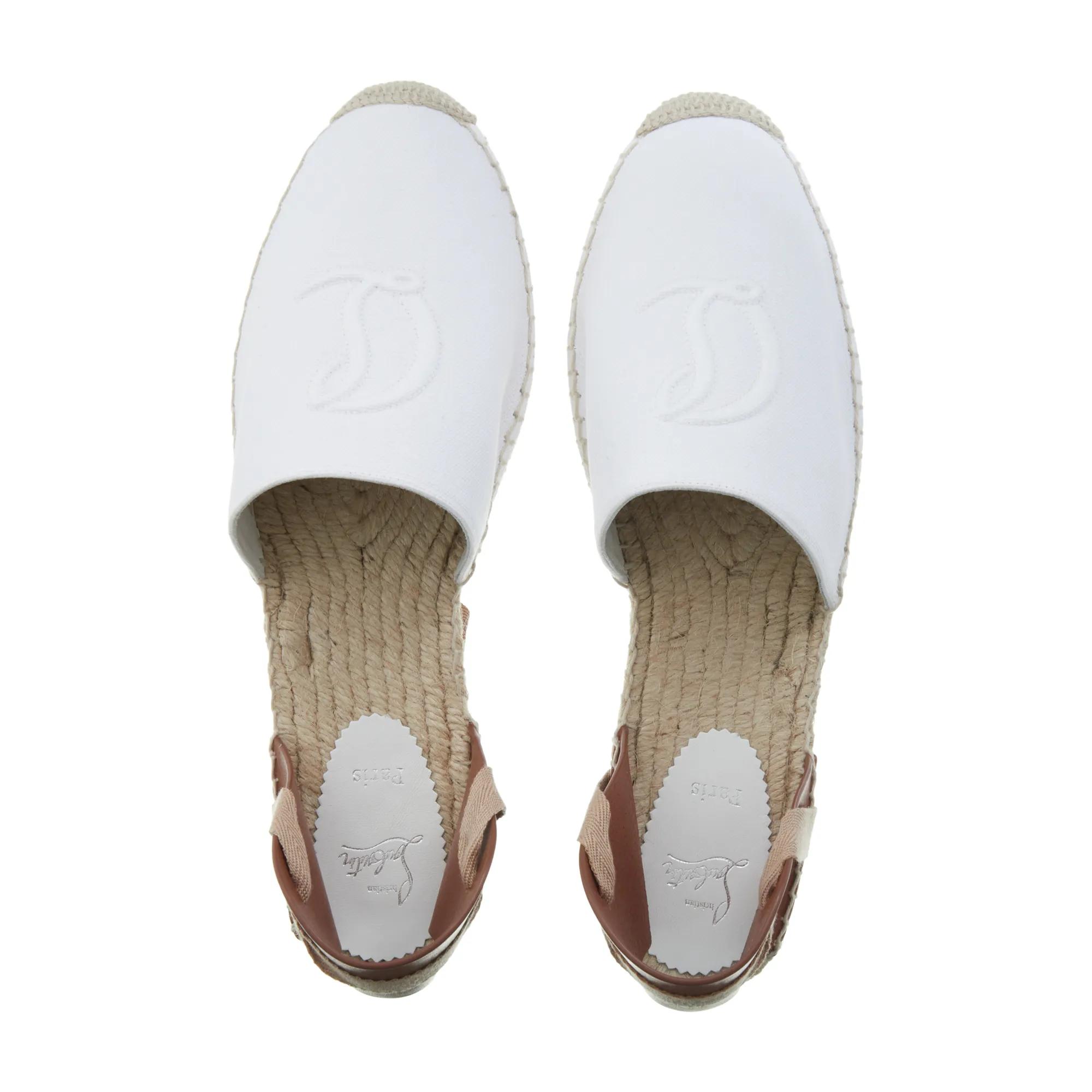 Thumbnail - Christian Louboutin Espadrilles - Nanou Lace CL Espadrilles - Gr. 39 (EU) - in Beige - für Damen