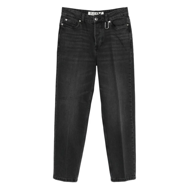 John Richmond Rechte Been Jeans Classic Five-Pocket Black Jeans Black