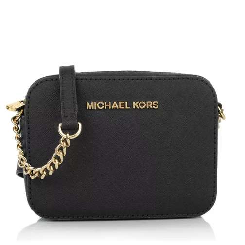 MICHAEL Michael Kors Jet Set Travel Crossbody Gold/Black Crossbody Bag