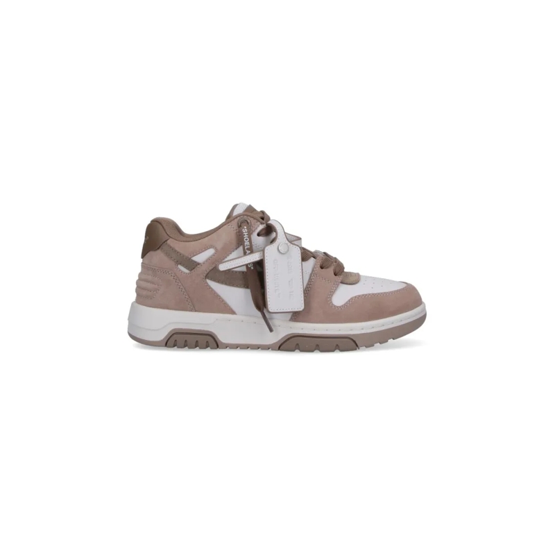 Off-White Sneaker basse Rounded Toe Low-Top Sneakers With Iconic Arrow Log Brown