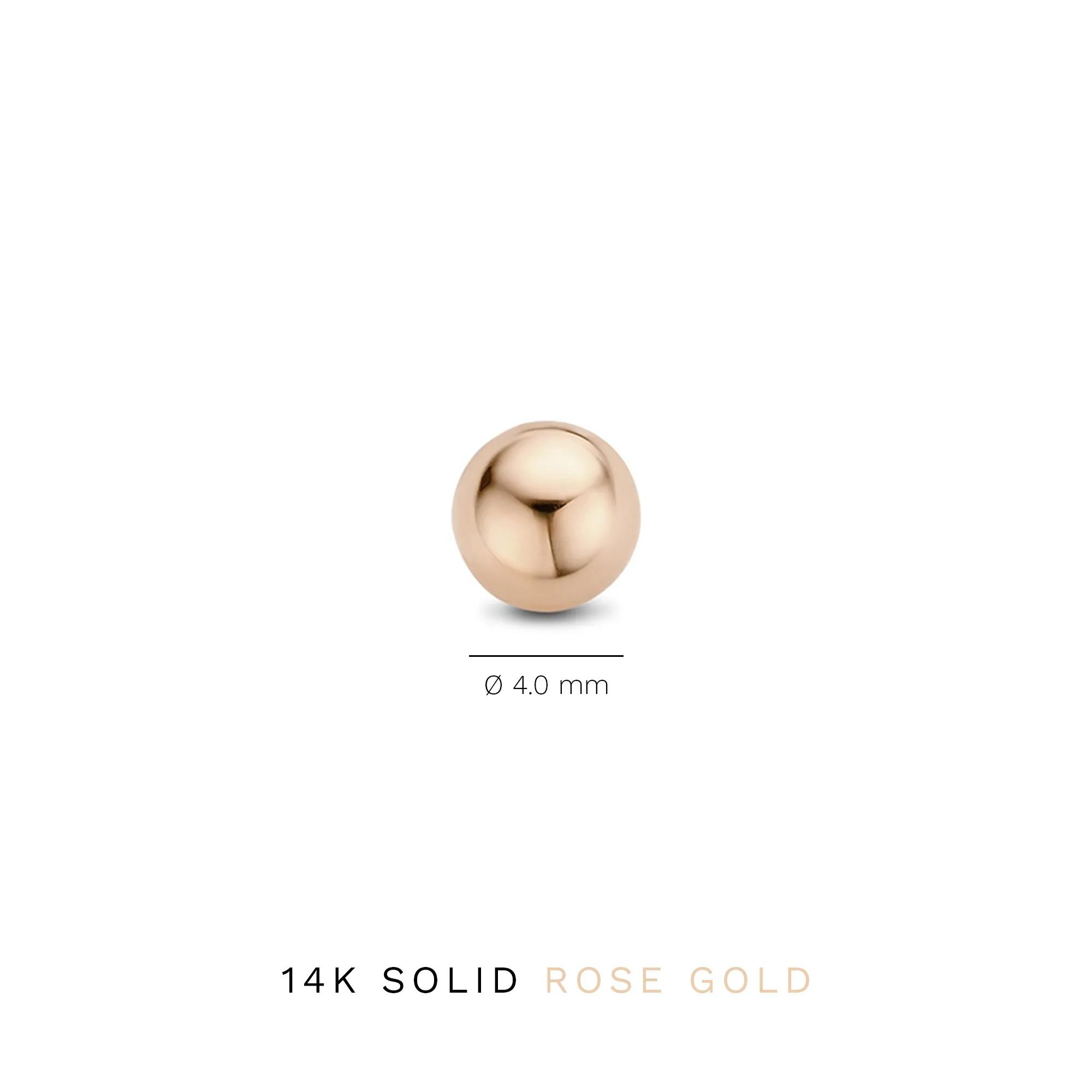 Thumbnail - Isabel Bernard Ohrringe - La Concorde Aurore 14 Karat Ear Studs With Sphere - Gr. unisize - in Quarz - für Damen