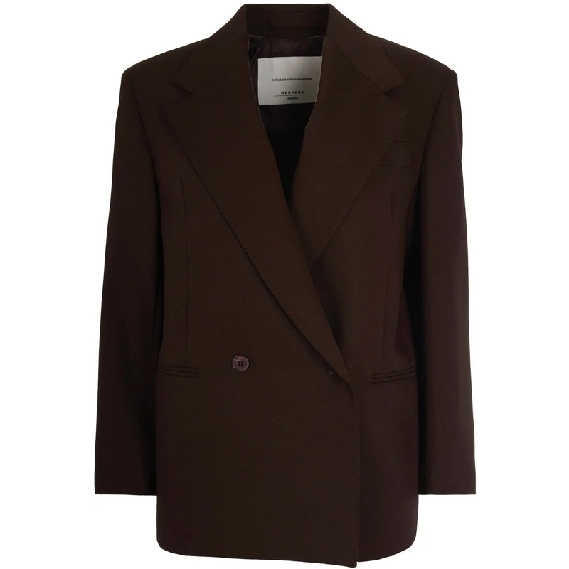 Max Mara Übergangsjacke Jackets Marrone Scuro braun