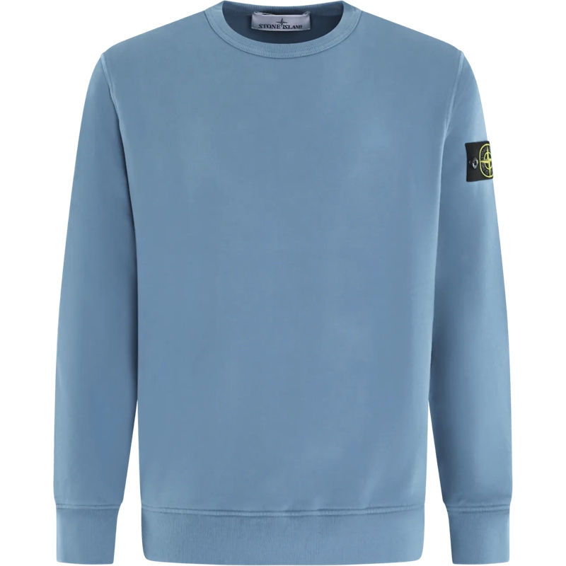 Stone Island Pull Heren Logo-patch Sweater Blauw blau