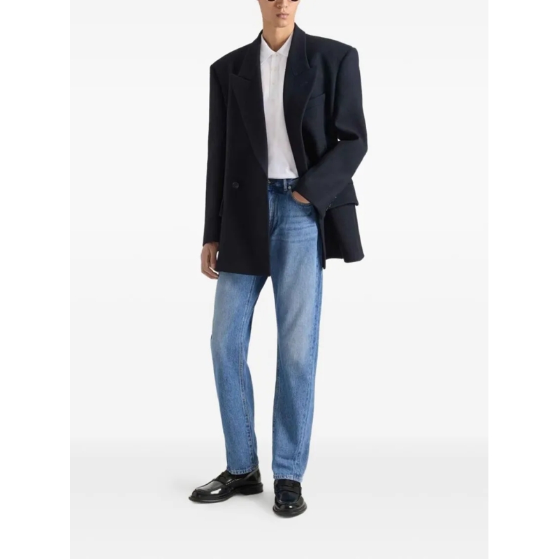 Givenchy Jeans Straight-Leg Denim Jeans With Subtle Fading Blue(Image 3)