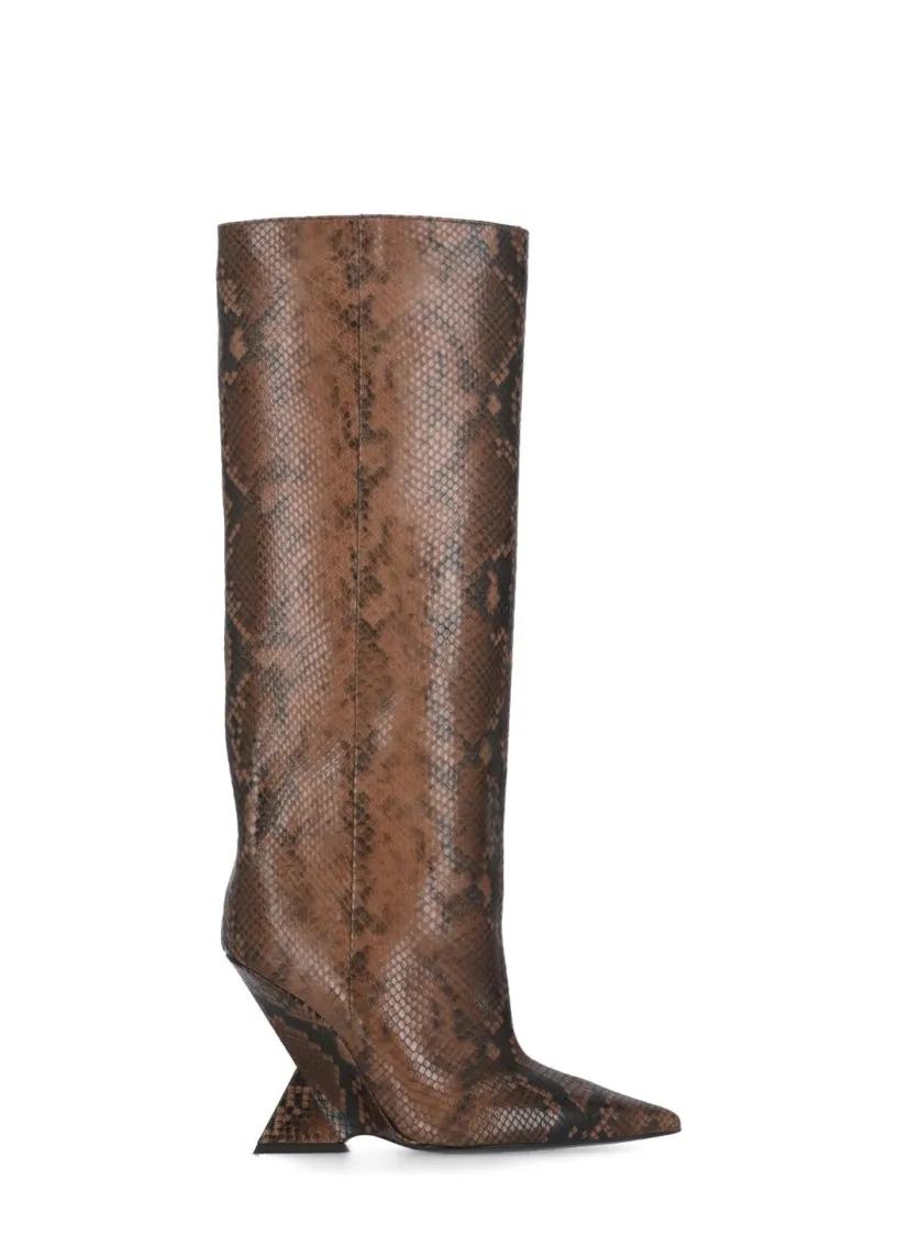 The Attico Stiefel - Brown Leather Boots - Gr. 36 (EU) - in Braun - für Damen