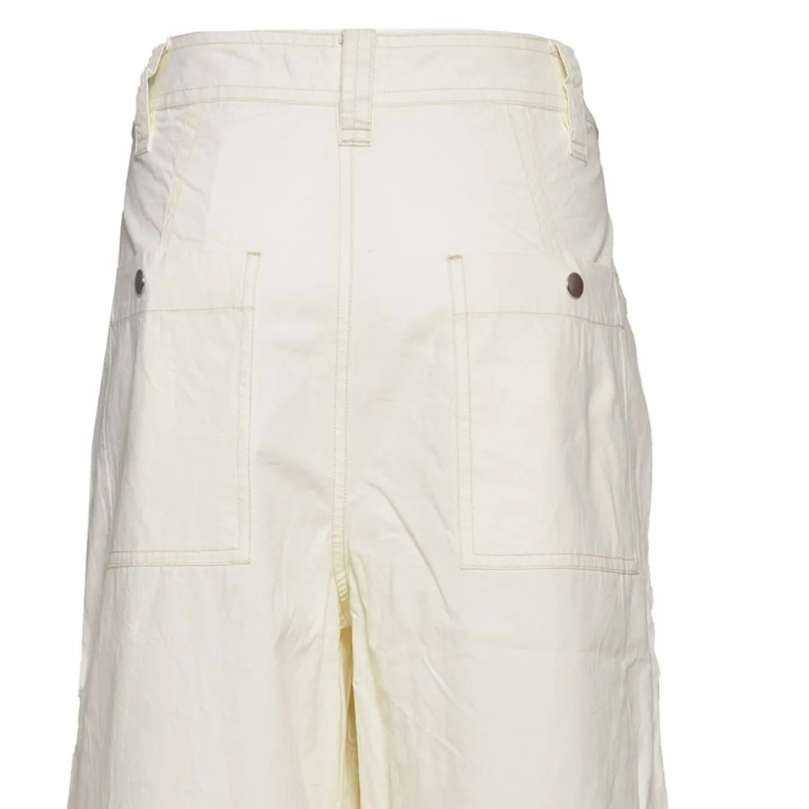 パンツ Isabel Marant Etoile Kelvin Cargo Pants In White Cotton Isabel Marant Étoile Women's Kelvin High-Waisted Cargo Pants