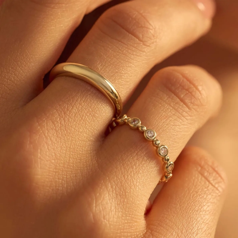 BELORO Pavé Ring Ring Gold