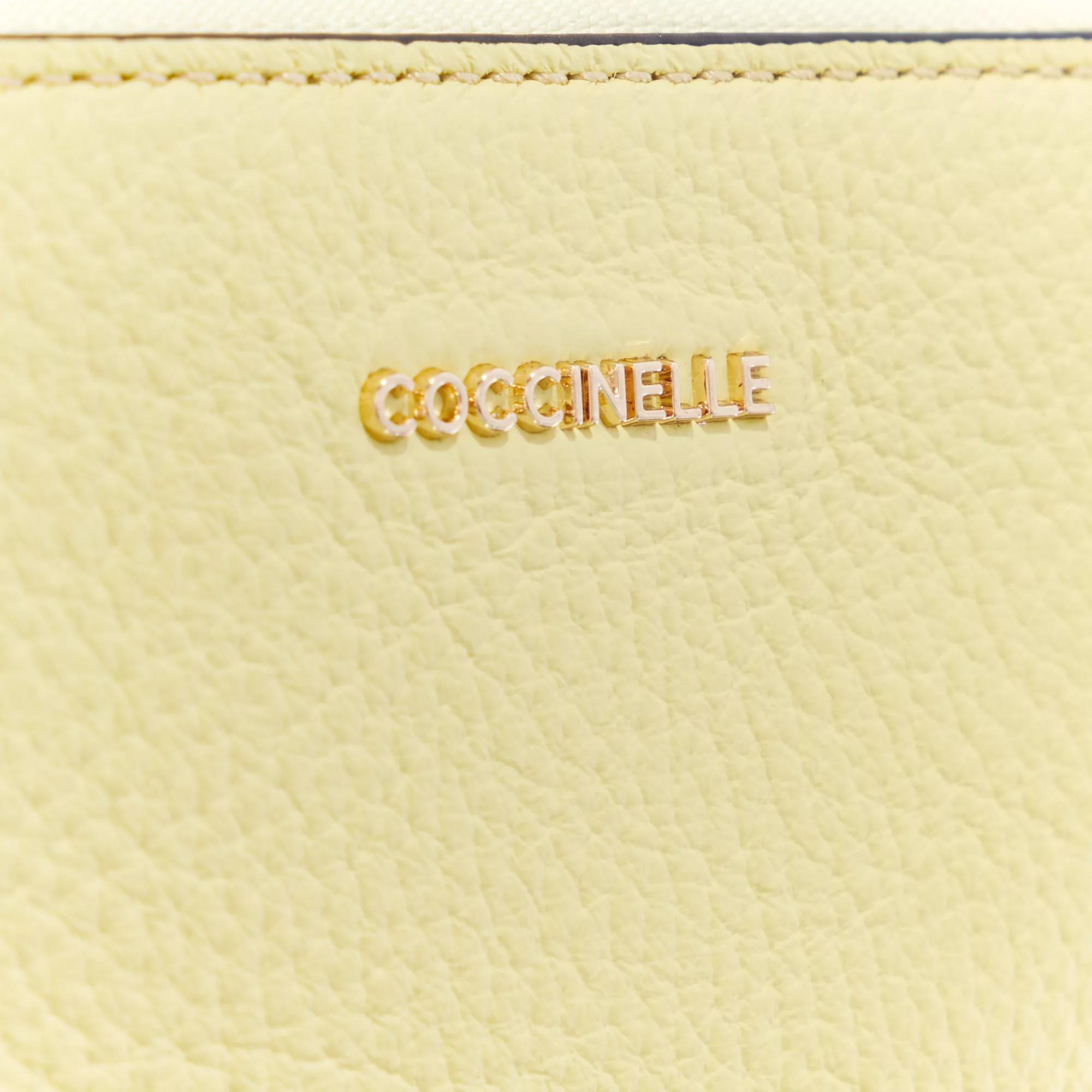 Coccinelle Satchels Arlettis Signature Handbag in geel