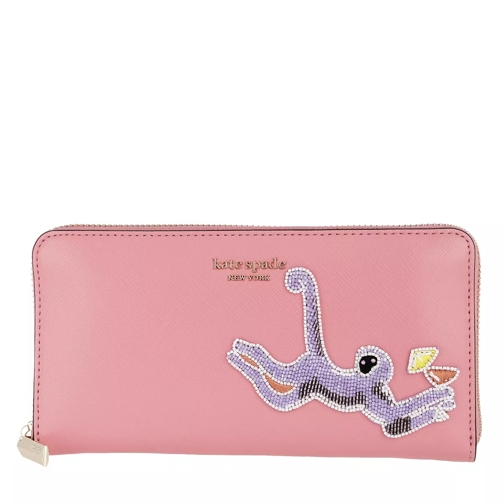 Kate Spade New York Safari Zip Around Continental Wallet Rococo Pink Continental Wallet-plånbok