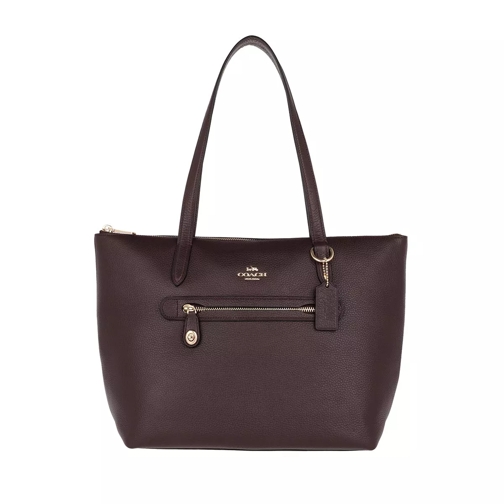 Coach Pebbled Leather Taylor Tote Oxblood Shopper