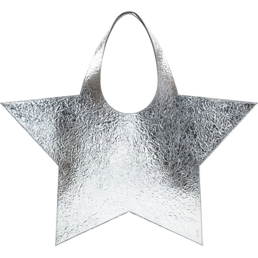 Coperni Shopper Borsa Foil Star Tote silber