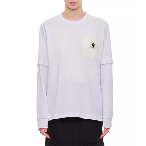 Sacai L/S Cotton T-Shirt White 