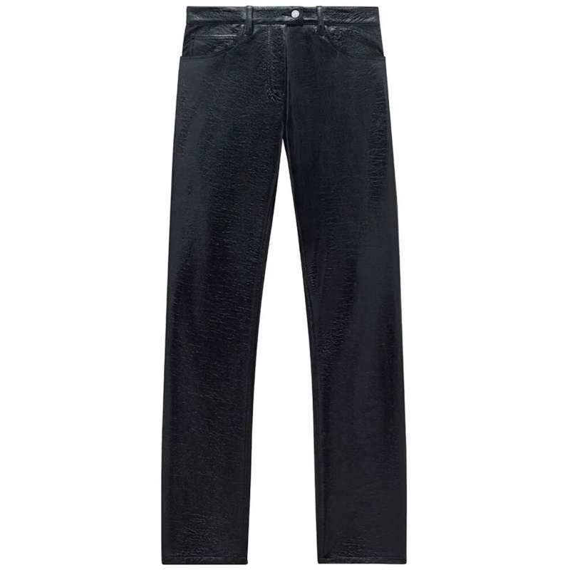 Courrèges  Black Stretch Cotton Trousers Black