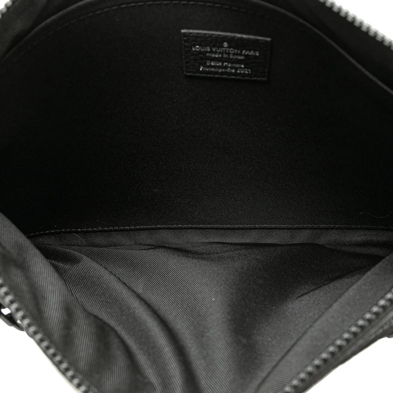 Thumbnail - Louis Vuitton Clutches - Virgil Abloh Monogram Taurillon Zoom With Friends - Gr. unisize - in Schwarz - für Damen