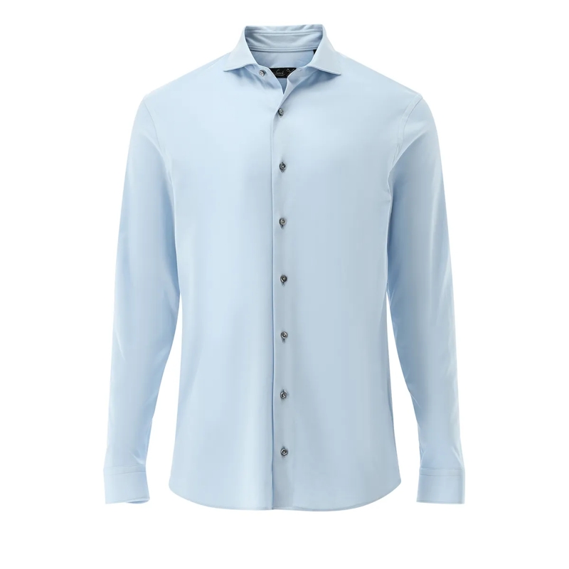 VAN LAACK Hemd Hemd Slim Fit Uni blau
