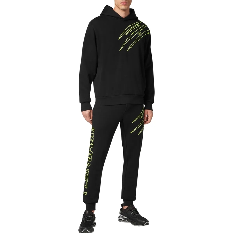 Plein Sport Top Hoodie Scratch schwarz(Image 4)
