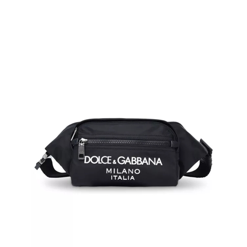 Dolce&Gabbana Crossbodytas Black Nylon Belt Bag Black