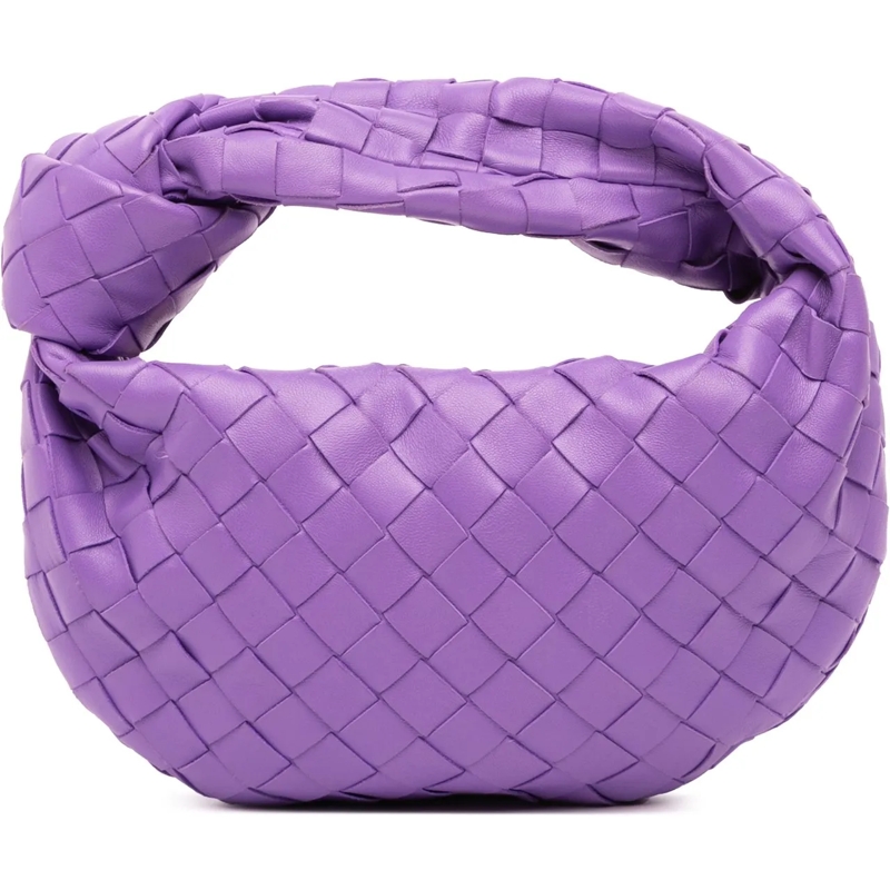 Bottega Veneta Schultertasche Mini Nappa Intrecciato Jodie lila